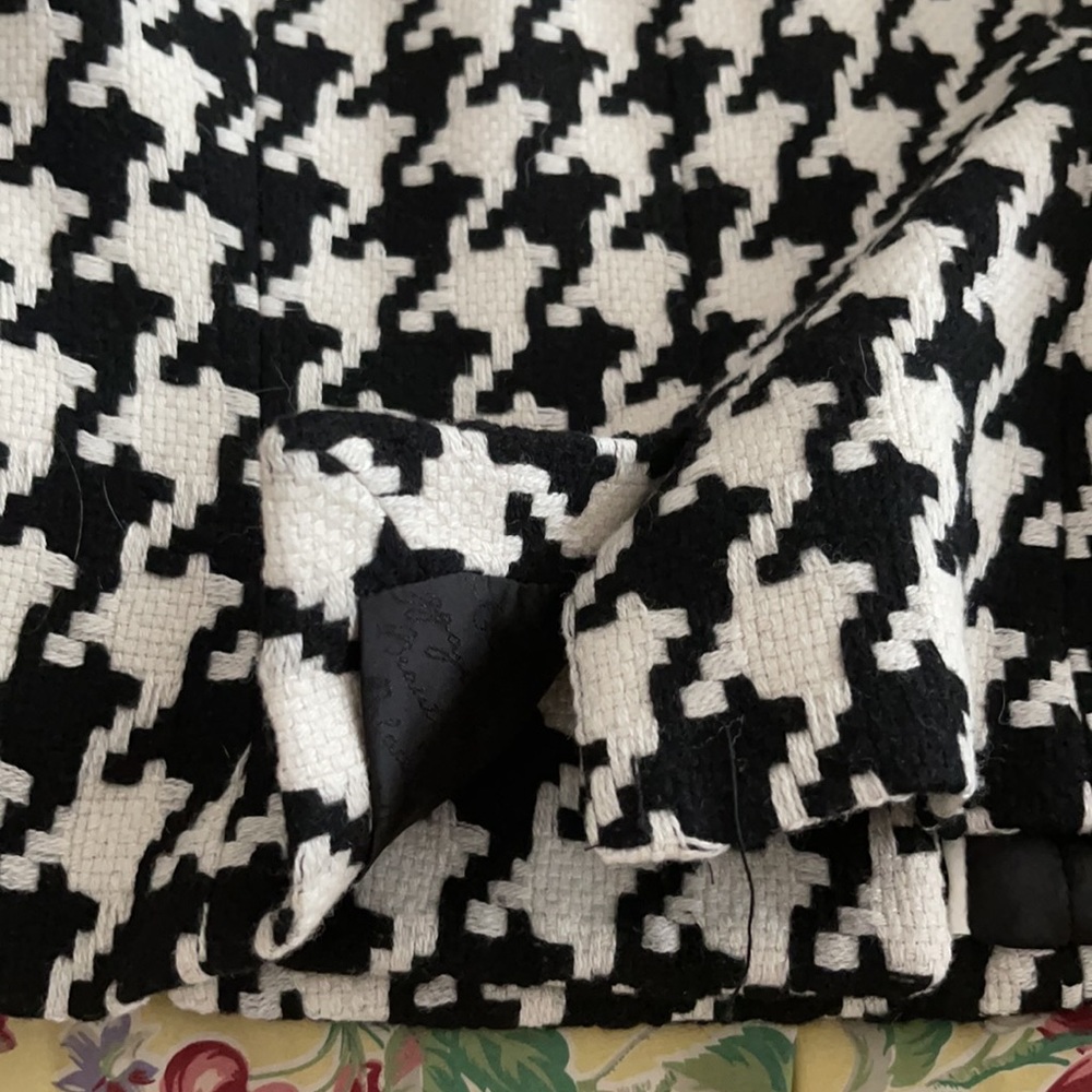 White House Black Market double breasted houndstooth cropped jacket - Picture 16 of 16